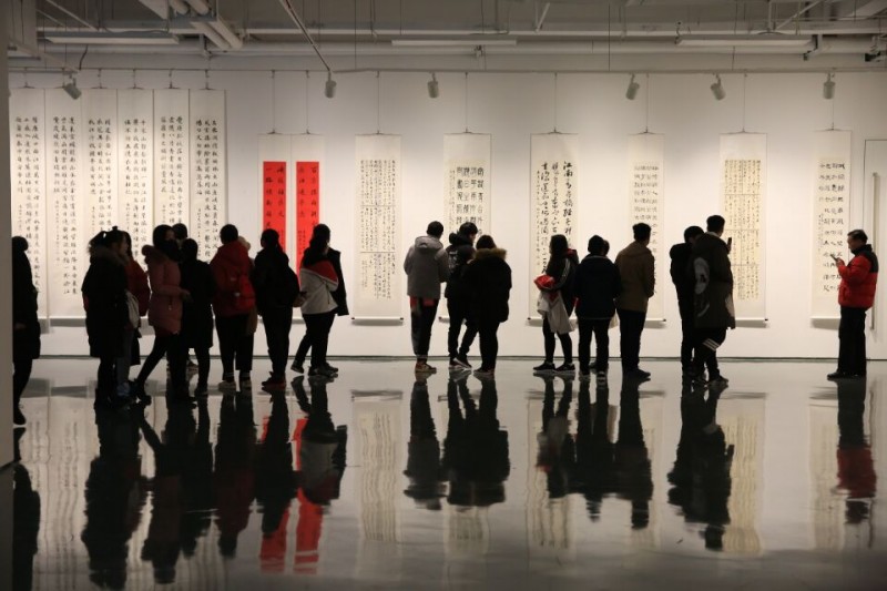 運城幼兒師范高等?？茖W(xué)校教師書法作品展盛裝開幕