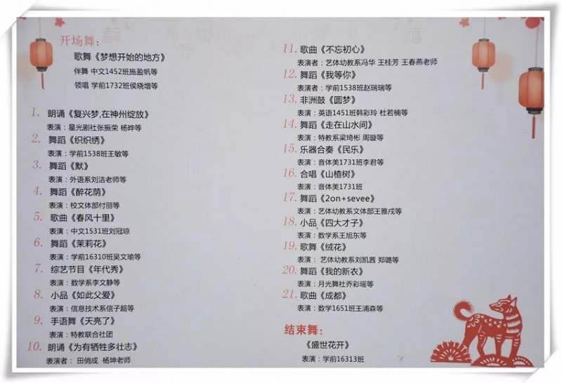 陽泉師范高等?？茖W(xué)校第七屆校園文化節(jié)之文藝節(jié)目匯演