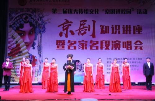 打：宋曉華、楊學(xué)功老師表演傳統(tǒng)京劇《楊門女將》片段